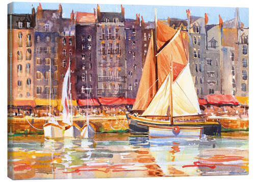 Canvas print Honfleur redux