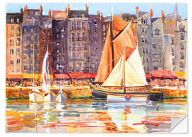 Selvklebende plakat Honfleur redux