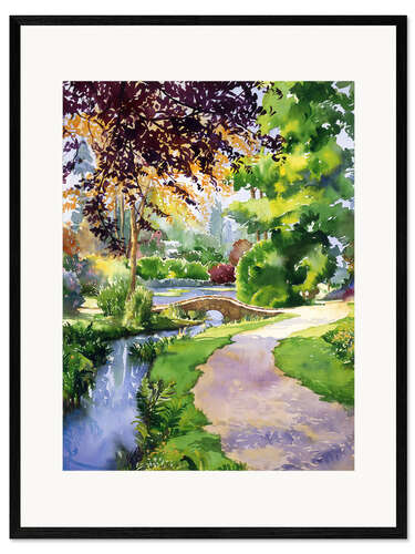 Ingelijste kunstdruk Woodland Walk