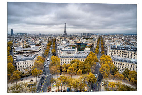 Aluminium print Eiffel tower in autumn