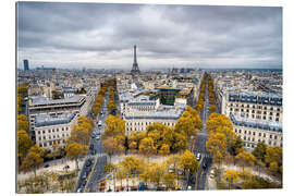 Tableau en plexi-alu Tour Eiffel en automne