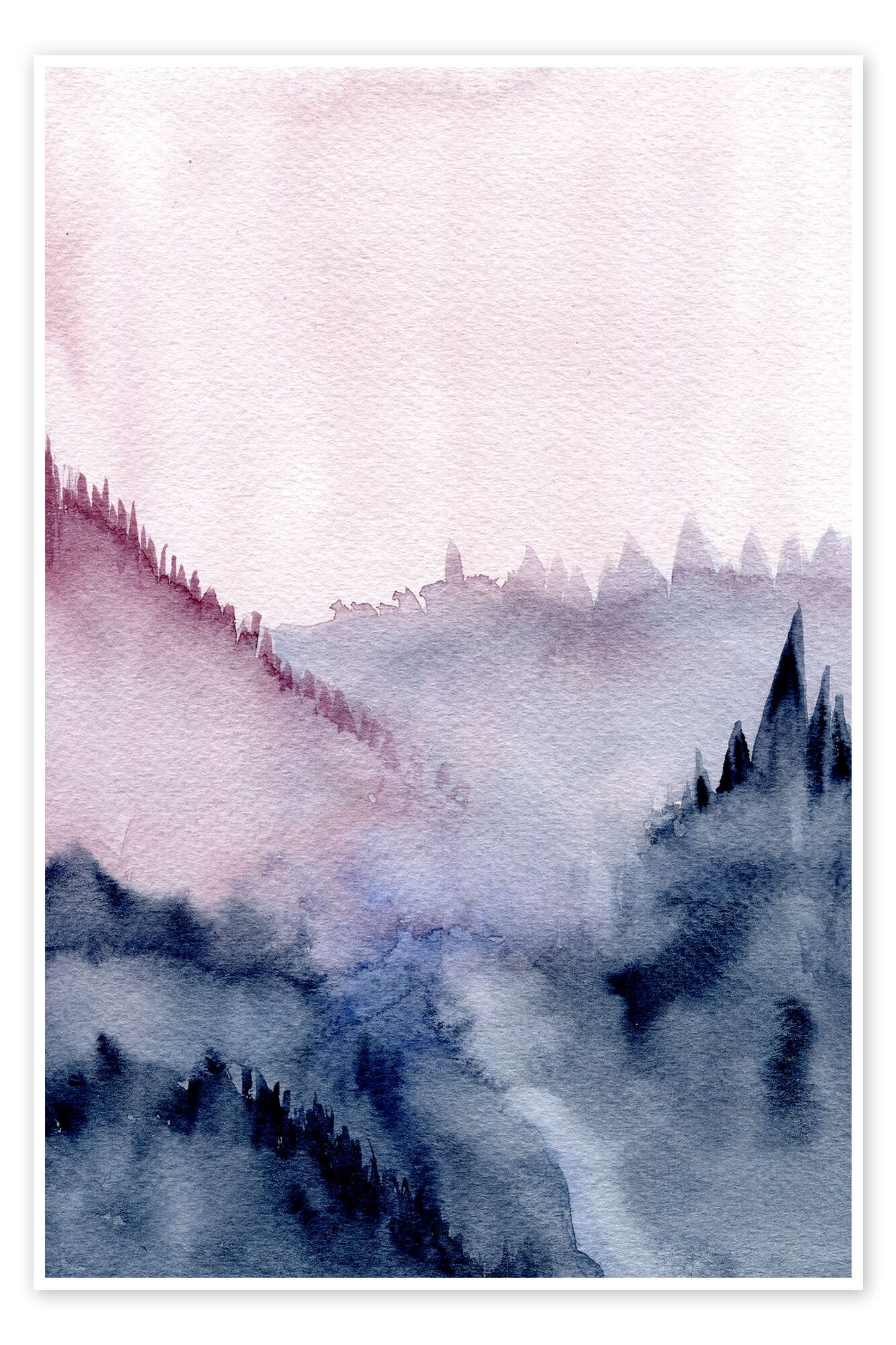von RNDMS „Abstrakte Berge“ Wandbild