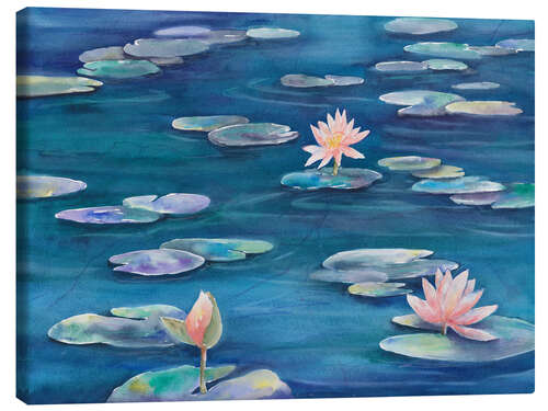 Canvas-taulu Water Lilies