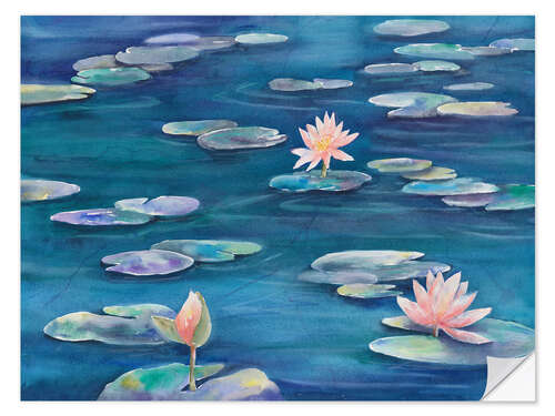 Naklejka na ścianę Water Lilies