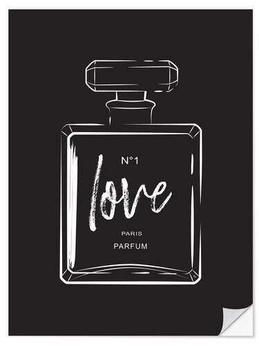 Muursticker Love Perfume