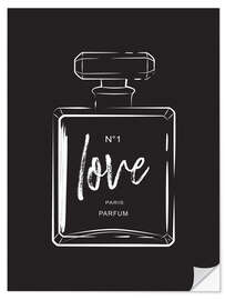 Muursticker Love Perfume