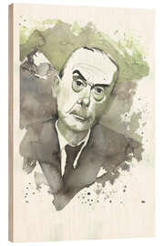 Hout print Thomas Mann