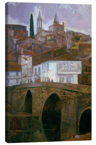 Canvas print Between the lights betanzos