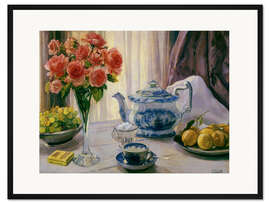 Gerahmter Kunstdruck Stillleben im Gegenlicht