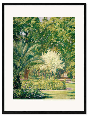 Framed art print Bright green botanic garden