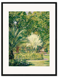 Plakat artystyczny premium w ramie Bright green botanic garden