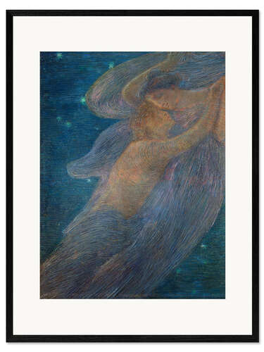 Impression artistique encadrée La nuit