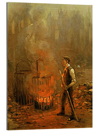 Gallery print Worker at the coal stove