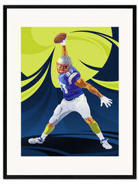 Stampa artistica con cornice Football americano