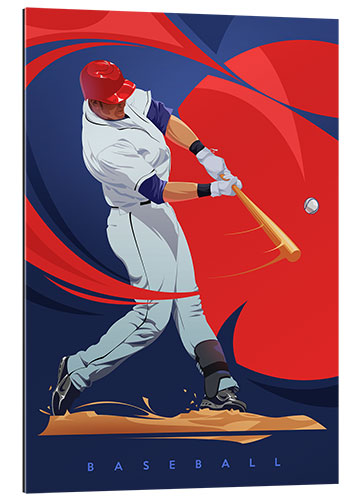 Quadro em plexi-alumínio Baseball