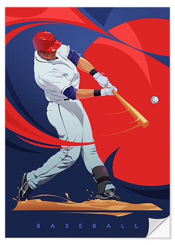 Sticker mural Baseball