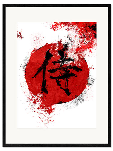 Framed art print Character - Samurai