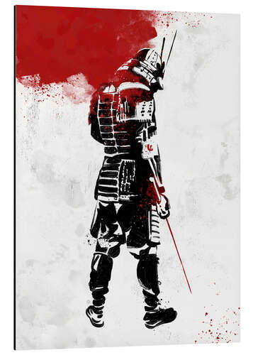 Aluminium print Samurai Warrior