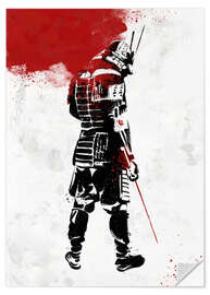 Selvklebende plakat Samurai Warrior