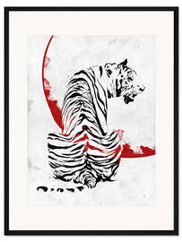 Gerahmter Kunstdruck Tiger