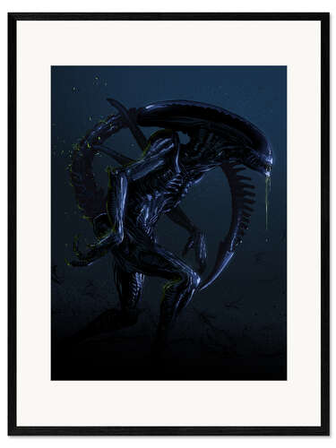 Ingelijste kunstdruk Alien II
