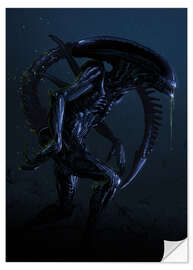 Wandsticker Alien II