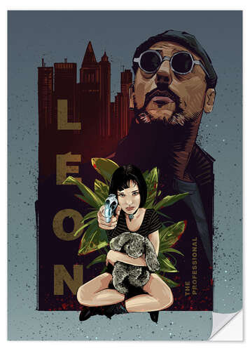 Selvklebende plakat Léon