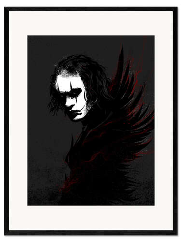 Stampa artistica con cornice The Crow