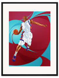 Gerahmter Kunstdruck Slam Dunk