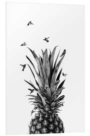 Foam board print Pineapple birds