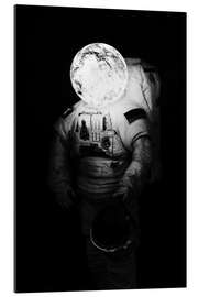 Gallery print Astronaut with moon head