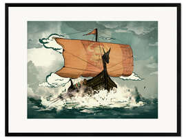 Innrammet kunsttrykk The path of Odin
