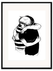 Gerahmter Kunstdruck Die Umarmung