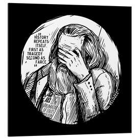 Magnettafel Facepalm Karl Marx