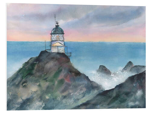 Foam board print Lighthouse Nuggetpoint