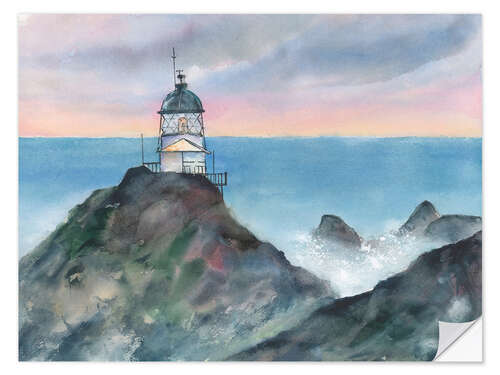Sticker mural Phare de Nugget Point