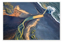 Print  River delta Iceland - Haussmann Visuals