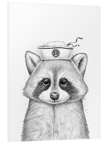 Foam board print Raccoon sailor