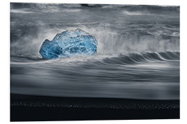 Foam board print An iceberg in the waves