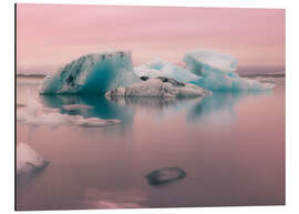 Tableau en aluminium Icebergs en Islande