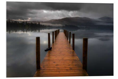 Foam board print Derwentwater Jetty in the Lake District