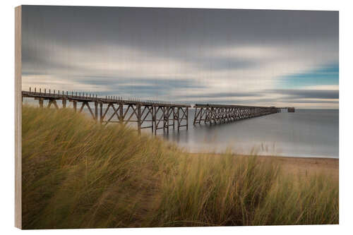 Quadro de madeira Steetley Pier in Hartlepool