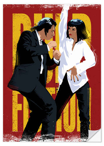 Selvklebende plakat Pulp Fiction dans