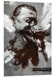 Foam board print Chester Bennington