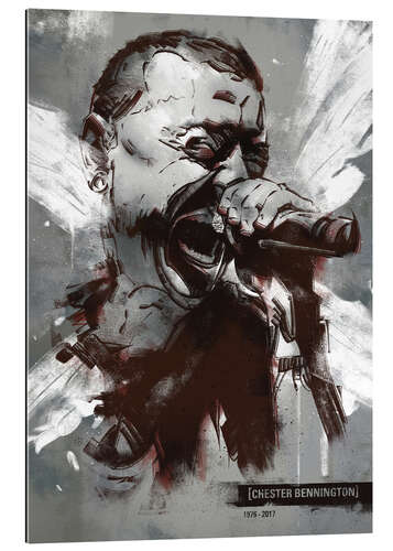 Stampa su plexi-alluminio Chester Bennington