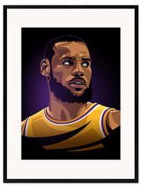 Kunsttryk i ramme LeBron James