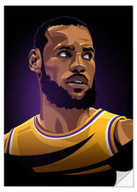 Sticker mural LeBron James