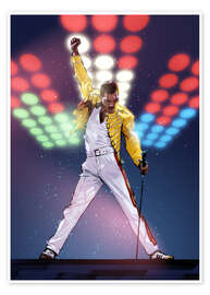 Wandbild  Freddie Mercury - Nikita Abakumov