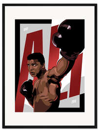 Gerahmter Kunstdruck Ali der Größte