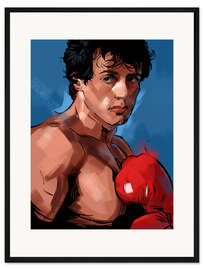 Gerahmter Kunstdruck Rocky 1